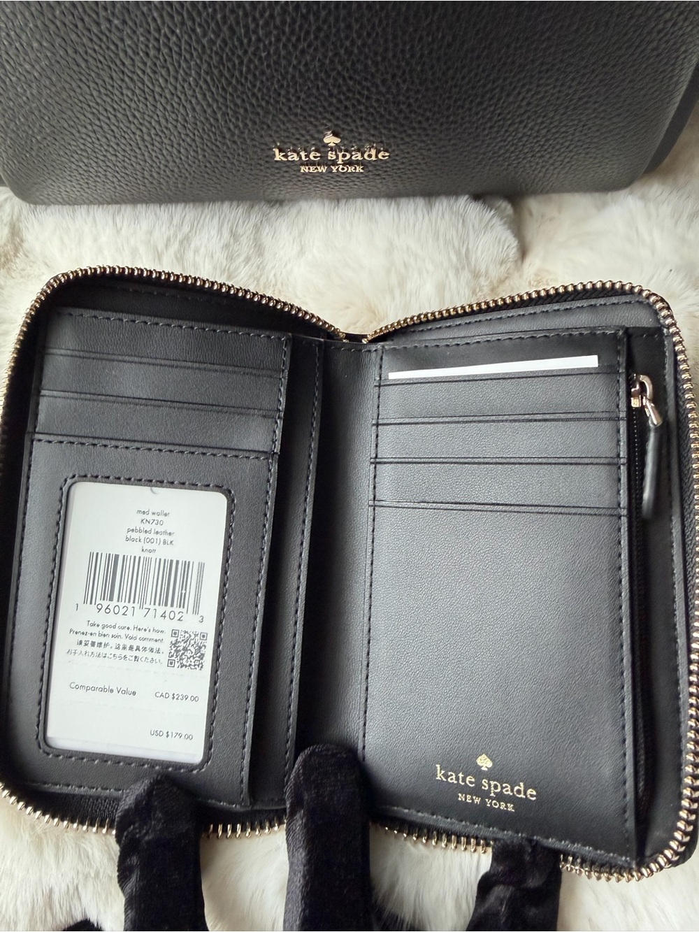 Kate Spade Knott Medium Crossbody Tote Bag Pebbled Leather & Purse set.NWT - Picture 6 of 9